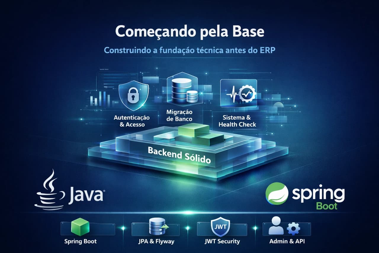 Imagem base do Mini ERP com a estrutura inicial do projeto
